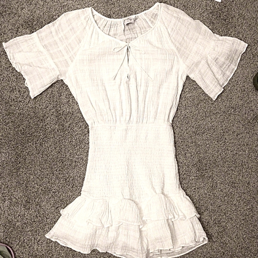 Princess Polly tivoli white mini dress